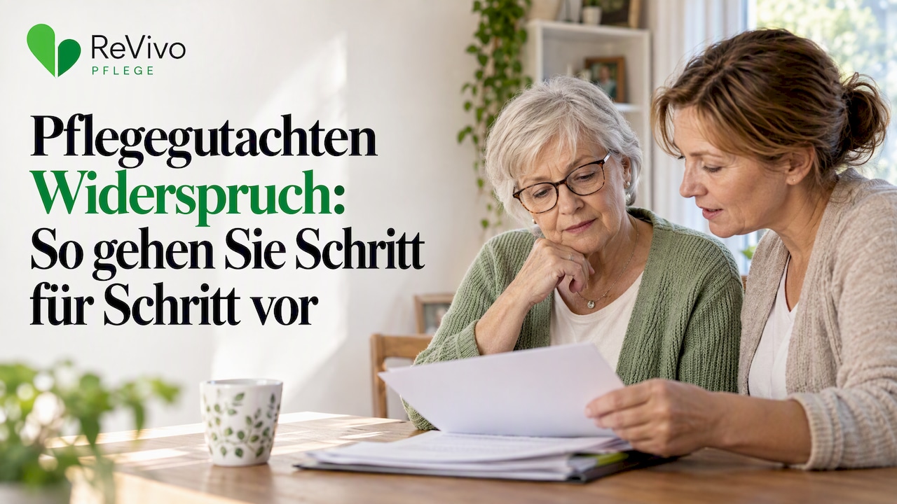 Eine ältere Frau überprüft ihre Pflegebewertung
