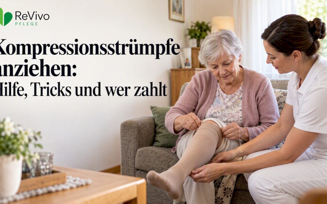 Kompressionsstrümpfe anziehen: Hilfe, Tricks und wer zahlt